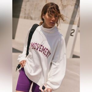 NWT Free People FP Movement Victory Set - White Mulberry Combo - XS